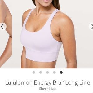 Lululemon long line energy bra
